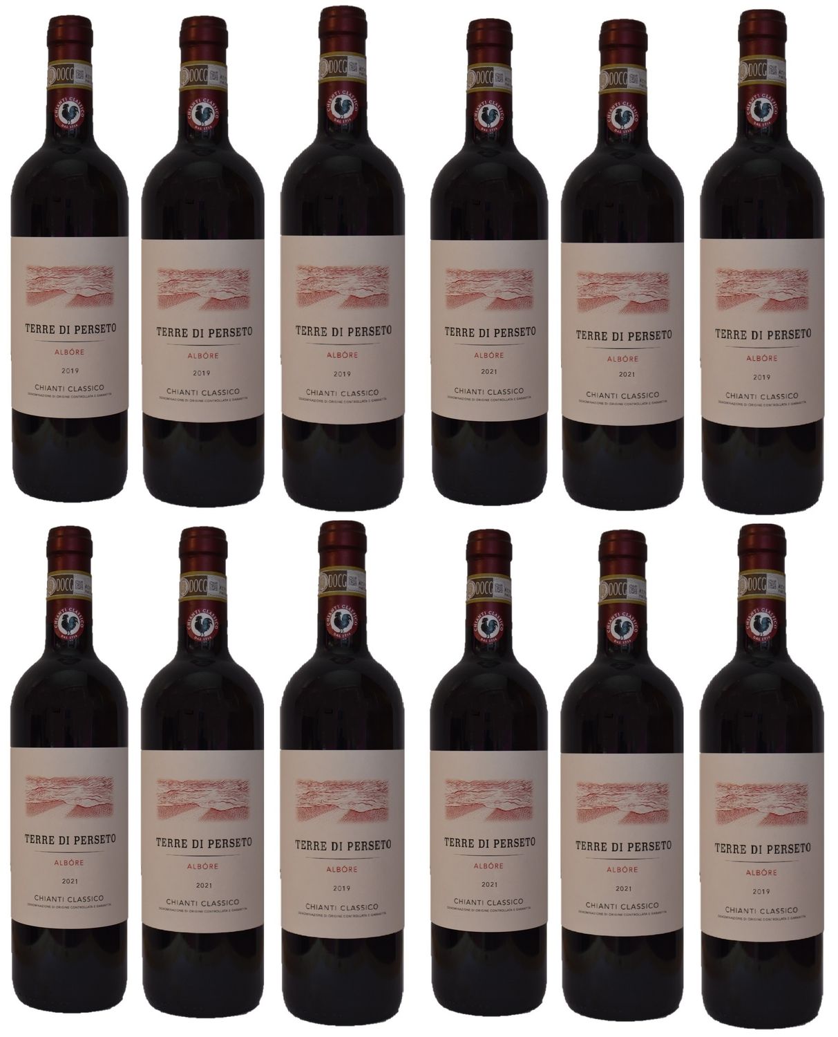 2 DIFFERENT VINTAGES: YEAR 2019 & 2021 of our ALBORE Chianti Classico DOCG  //TOTAL PRICE for 12 BOTTLES 2 DIFFERENT VINTAGES: YEAR 2019 & 2021 of our ALBORE Chianti Classico DOCG  //TOTAL PRICE for 12 BOTTLES