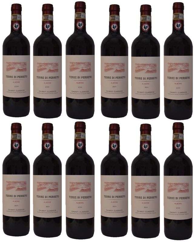 2 DIFFERENT VINTAGES: YEAR 2019 & 2021 of our ALBORE Chianti Classico DOCG  //TOTAL PRICE for 12 BOTTLES 2 DIFFERENT VINTAGES: YEAR 2019 & 2021 of our ALBORE Chianti Classico DOCG  //TOTAL PRICE for 12 BOTTLES
