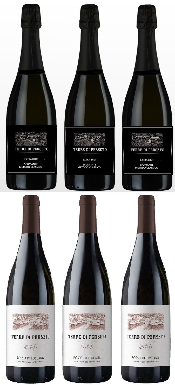 3 SPUMANTE Sparkling Wine Extra Brut "36LUNAE"+3 "METELLO" IGT Red Wine: TOTAL PRICE for 6 Bottles 3 SPUMANTE Sparkling Wine Extra Brut "36LUNAE"+3 "METELLO" IGT Red Wine: TOTAL PRICE for 6 Bottles