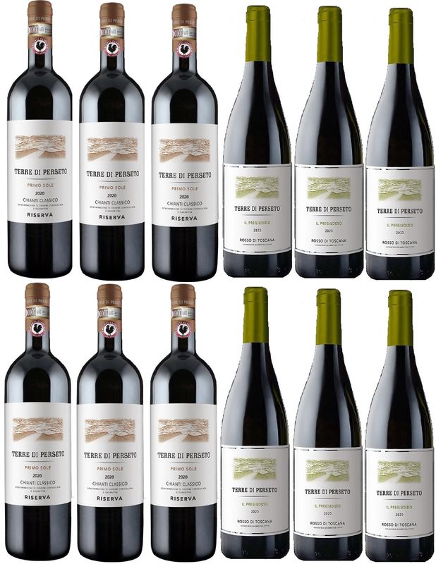 PACKAGE "SUPERTUSCAN+RISERVA": 6 "PRIMO SOLE RISERVA" CH.CLASS.+6 SUPERTUSCAN "PREGIUDIZIO"// TOTAL PRICE FOR 12 BOTTLES PACKAGE "SUPERTUSCAN+RISERVA": 6 "PRIMO SOLE RISERVA" CH.CLASS.+6 SUPERTUSCAN "PREGIUDIZIO"// TOTAL PRICE FOR 12 BOTTLES