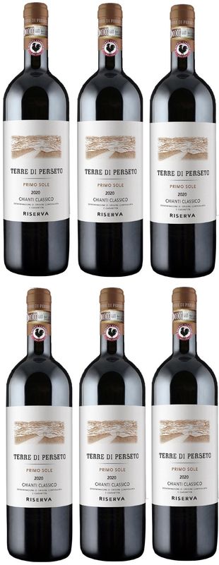 6 BOTTLES of PRIMO SOLE RISERVA Chianti Classico DOCG - Vintage 2020 //TOTAL PRICE for 6 BOTTLES 6 BOTTLES of PRIMO SOLE RISERVA Chianti Classico DOCG - Vintage 2020 //TOTAL PRICE for 6 BOTTLES