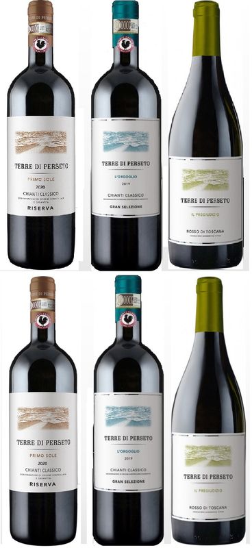 SUPER WINES PACKAGE: 2 SUPERTUSCAN+2 GREAT SELECTION+2 RISERVA CHIANTI CLASSICO! Price for 6 bottles