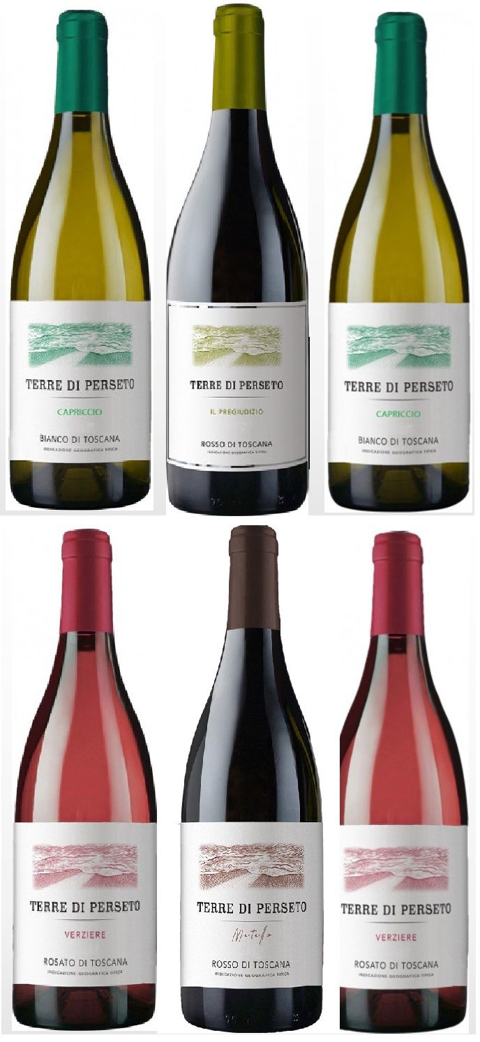 PACKAGE "SUPER IGT WINES": 1 SUPERTUSCAN "IL PREGIUDIZIO" + 2 CAPRICCIO White + 2 VERZIERE Rosé + 1 METELLO Red // TOTAL PRICE FOR 6 BOTTLES