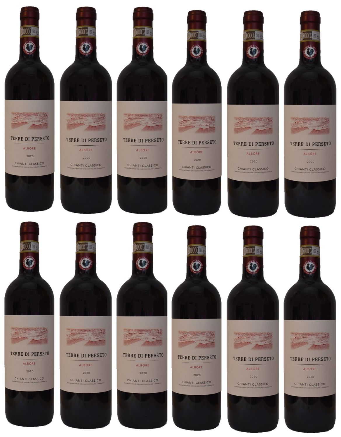 12 BOTTLES of ALBORE Chianti Classico DOCG - Vintage 2021//TOTAL PRICE for 12 BOTTLES
