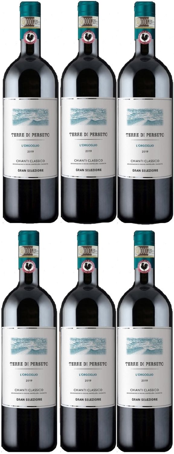 6 GRAND SELECTION "L'ORGOGLIO" CHIANTI CLASSICO DOCG Vintage 2021/ TOTAL PRICE FOR 6 BOTTLES 6 GRAND SELECTION "L'ORGOGLIO" CHIANTI CLASSICO DOCG Vintage 2021/ TOTAL PRICE FOR 6 BOTTLES