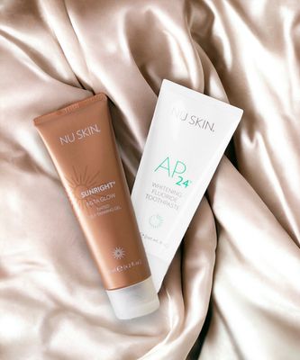 No Mess Self Tan + Whitening Toothpaste