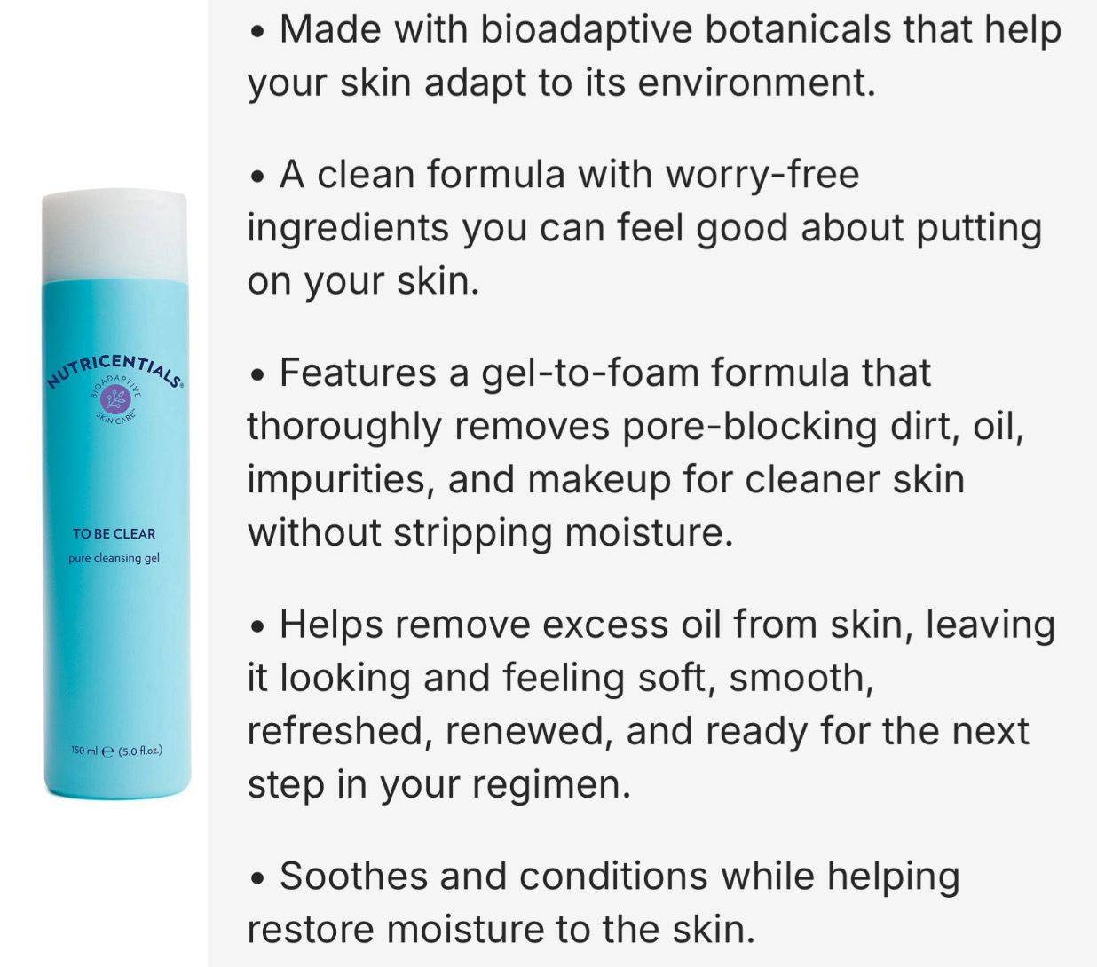 To Be Clear Cleansing Gel