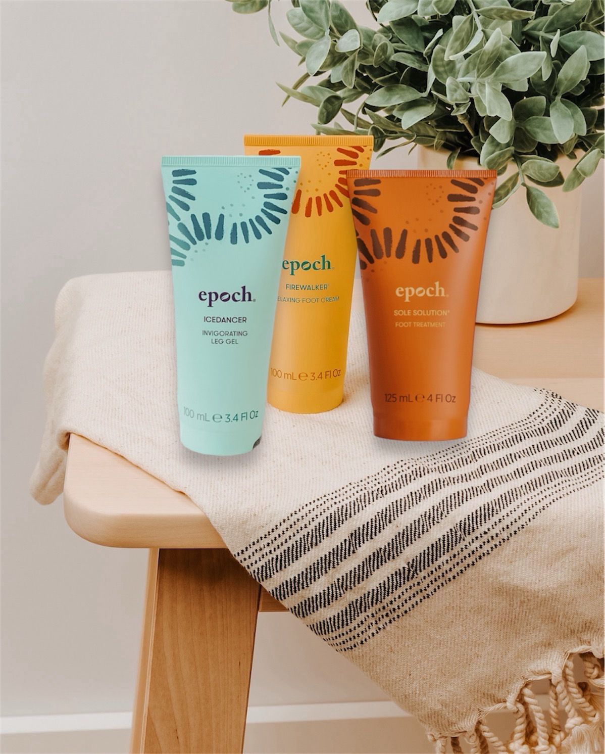 Relaxing Foot Cream, Invigorating Leg Gel &amp; Healing Foot Cream