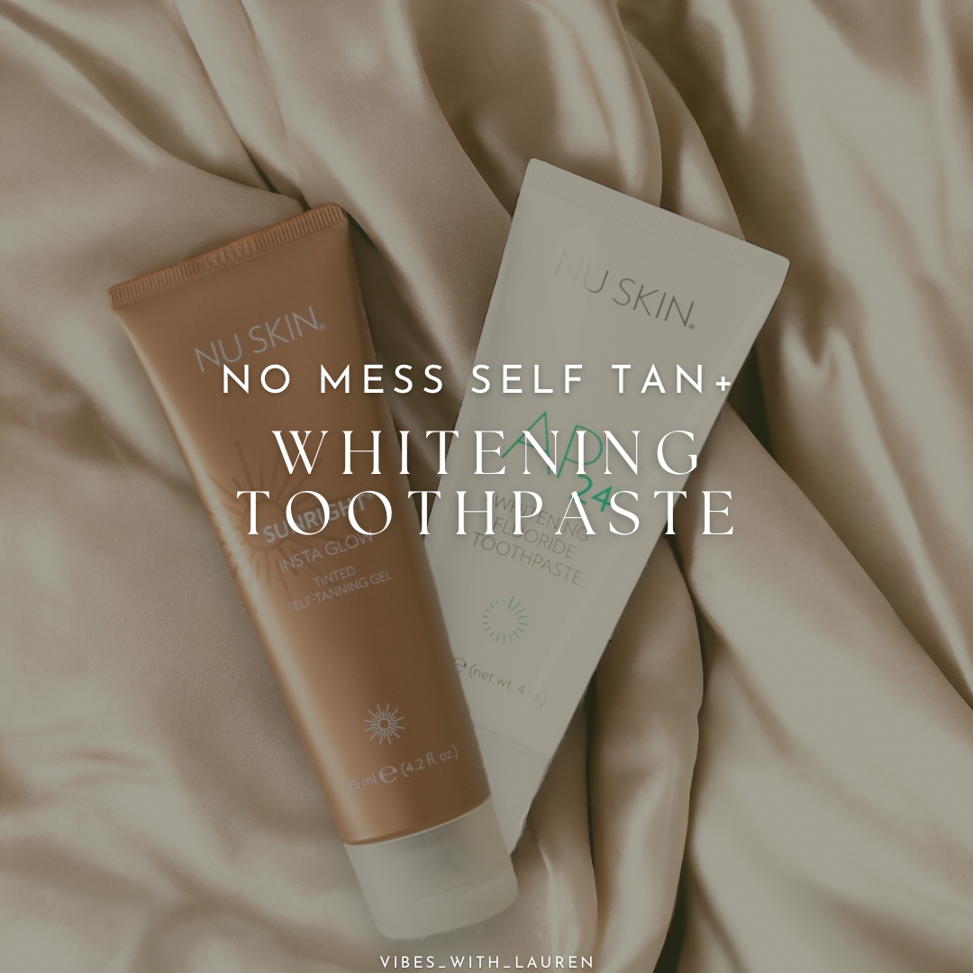 No Mess Self Tan + Whitening Toothpaste