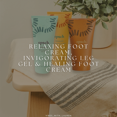 Relaxing Foot Cream, Invigorating Leg Gel &amp; Healing Foot Cream