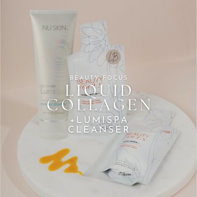 Beauty Focus Liquid Collagen + LumiSpa Cleanser