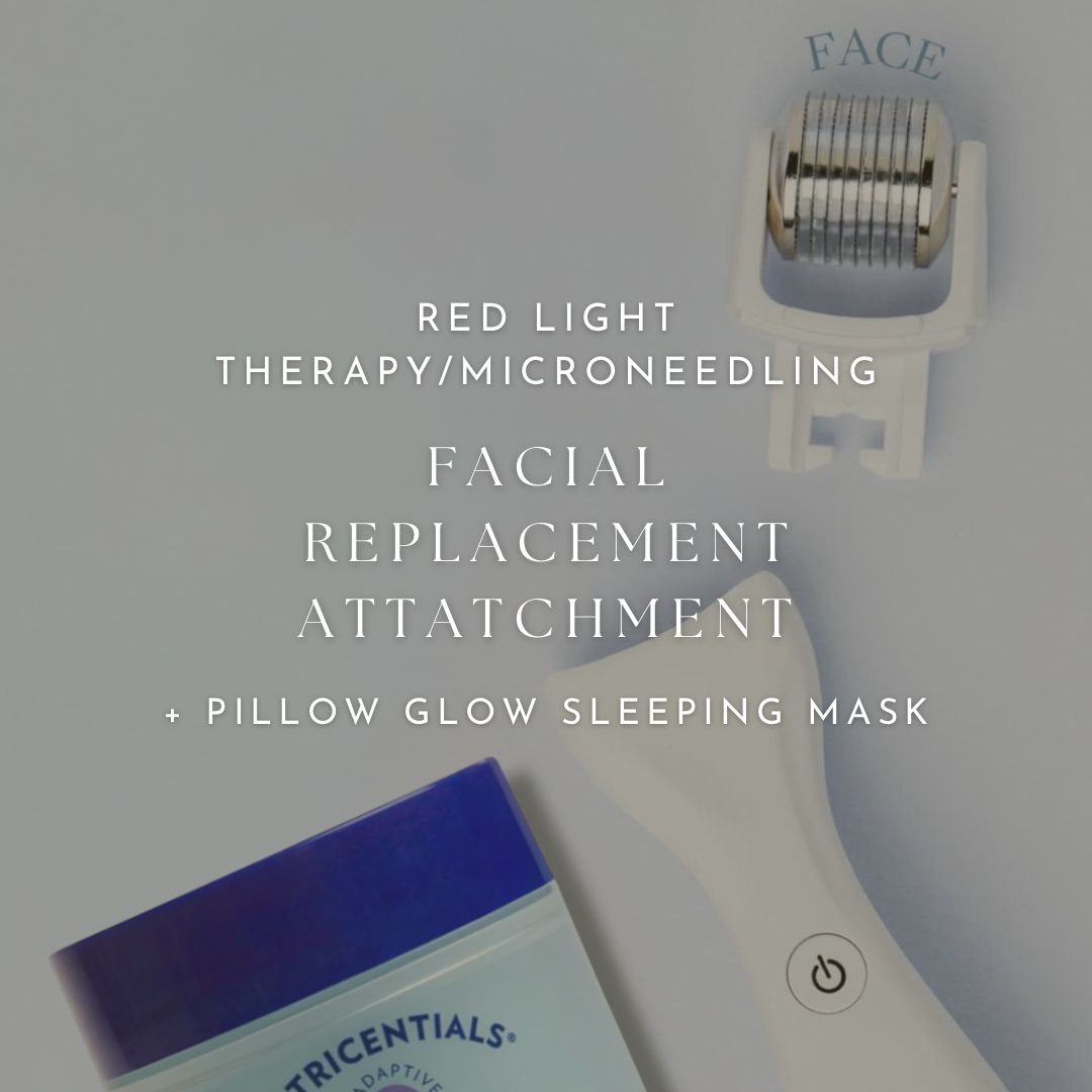 Face Replacement Attachment For Microneedling Device + Pillow Glow Sleeping Mask