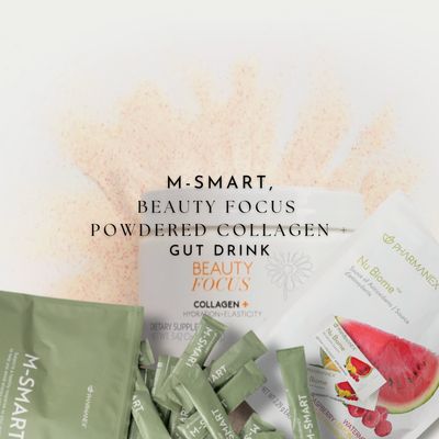 M-SMART, Beauty Focus Powdered Collagen + Gut Drink
