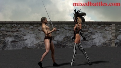 High heels for his balls!