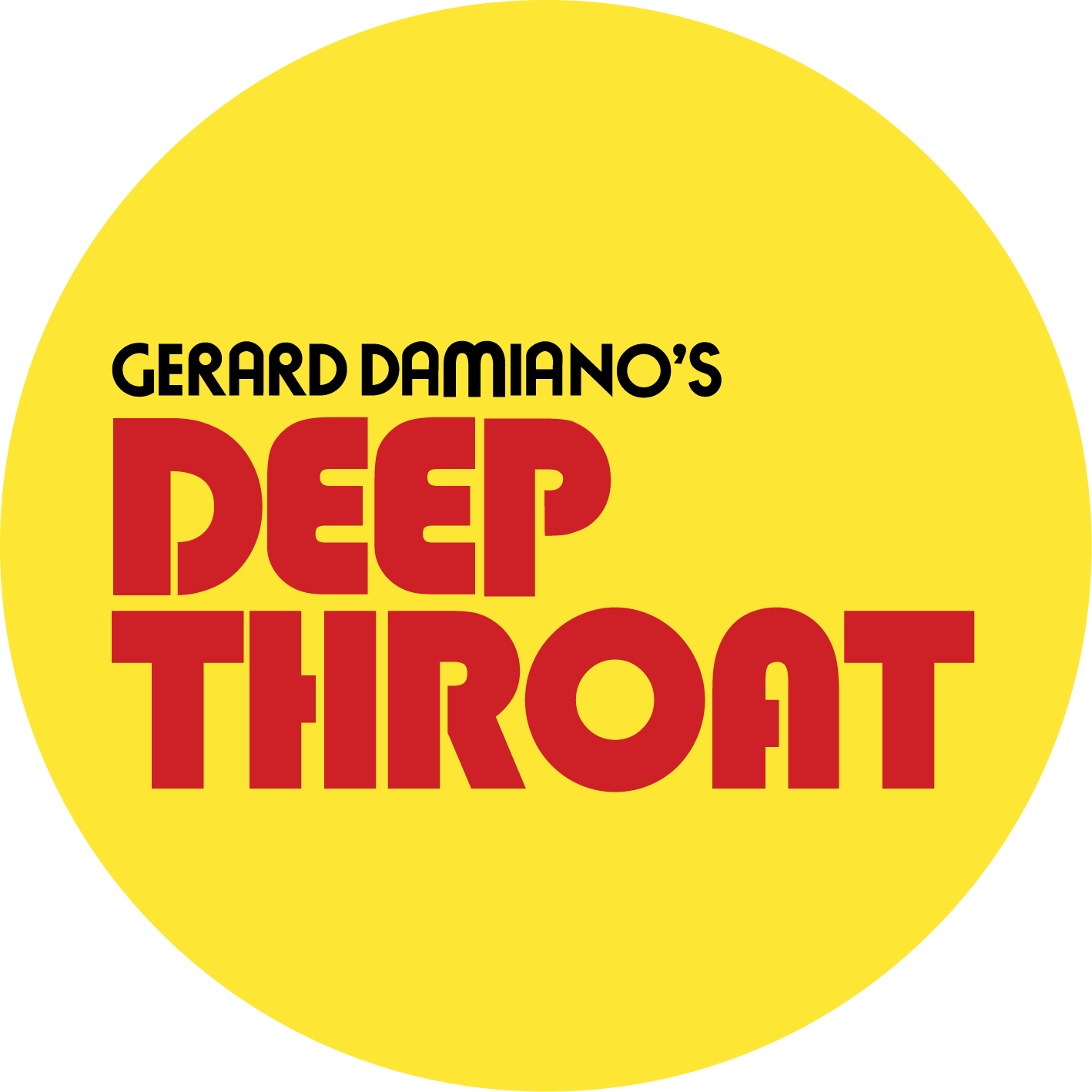 “Deep Throat” Original Logo Round Vinyl Sticker