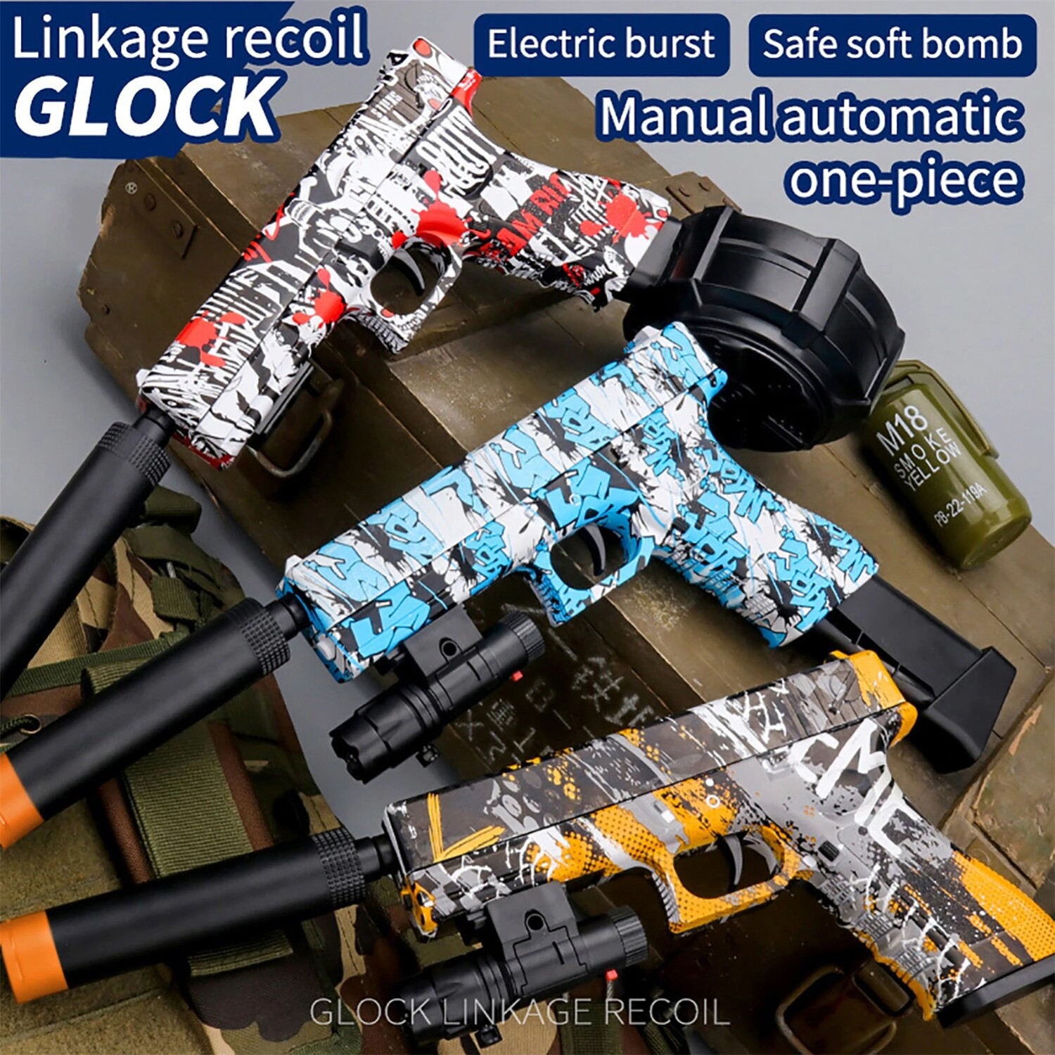 X2 Glock Graffiti Pistol