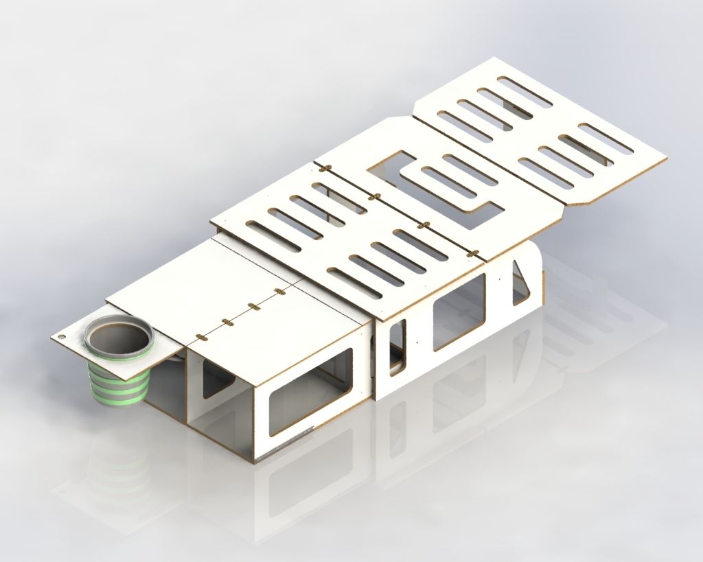 Modulo compacto de gavetas e cama Vw ID.BUZZ 