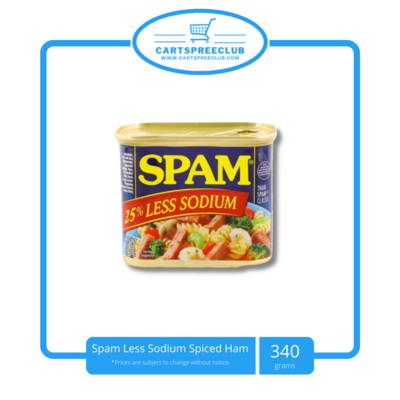 Spam Less Sodium Spiced Ham 340g