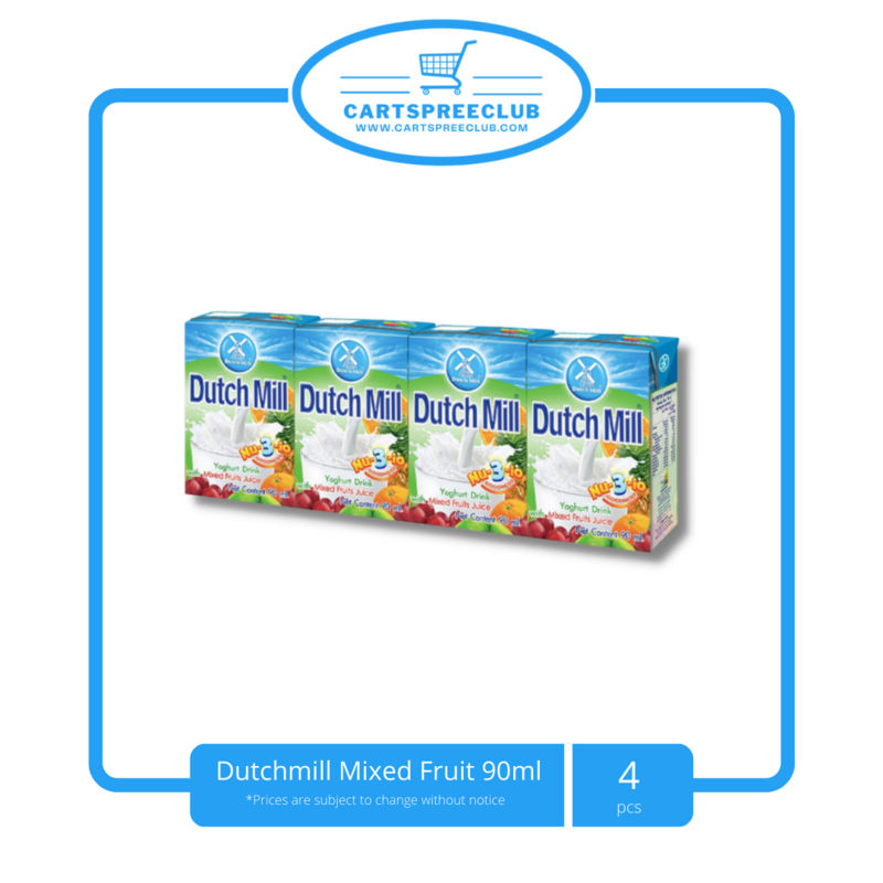 4 pcs Dutch Mill Mixed Fruit 90ml