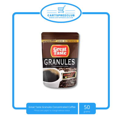 Great Taste Granules Concentrated Coffee 50g