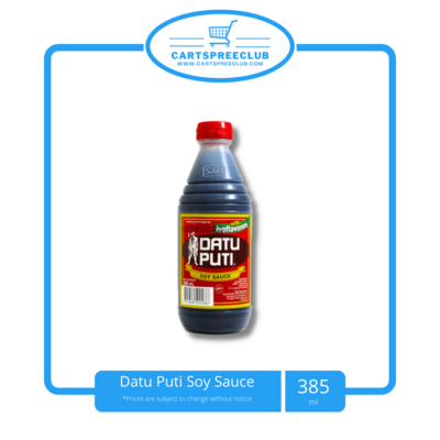 Datu Puti Soy Sauce 385mL bottle