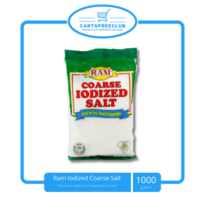 Ram Iodized Coarse Salt 1kg