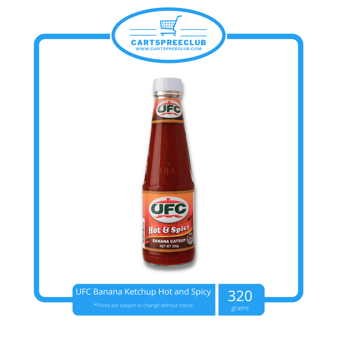 UFC Banana Ketchup Hot and Spicy 320g bottle