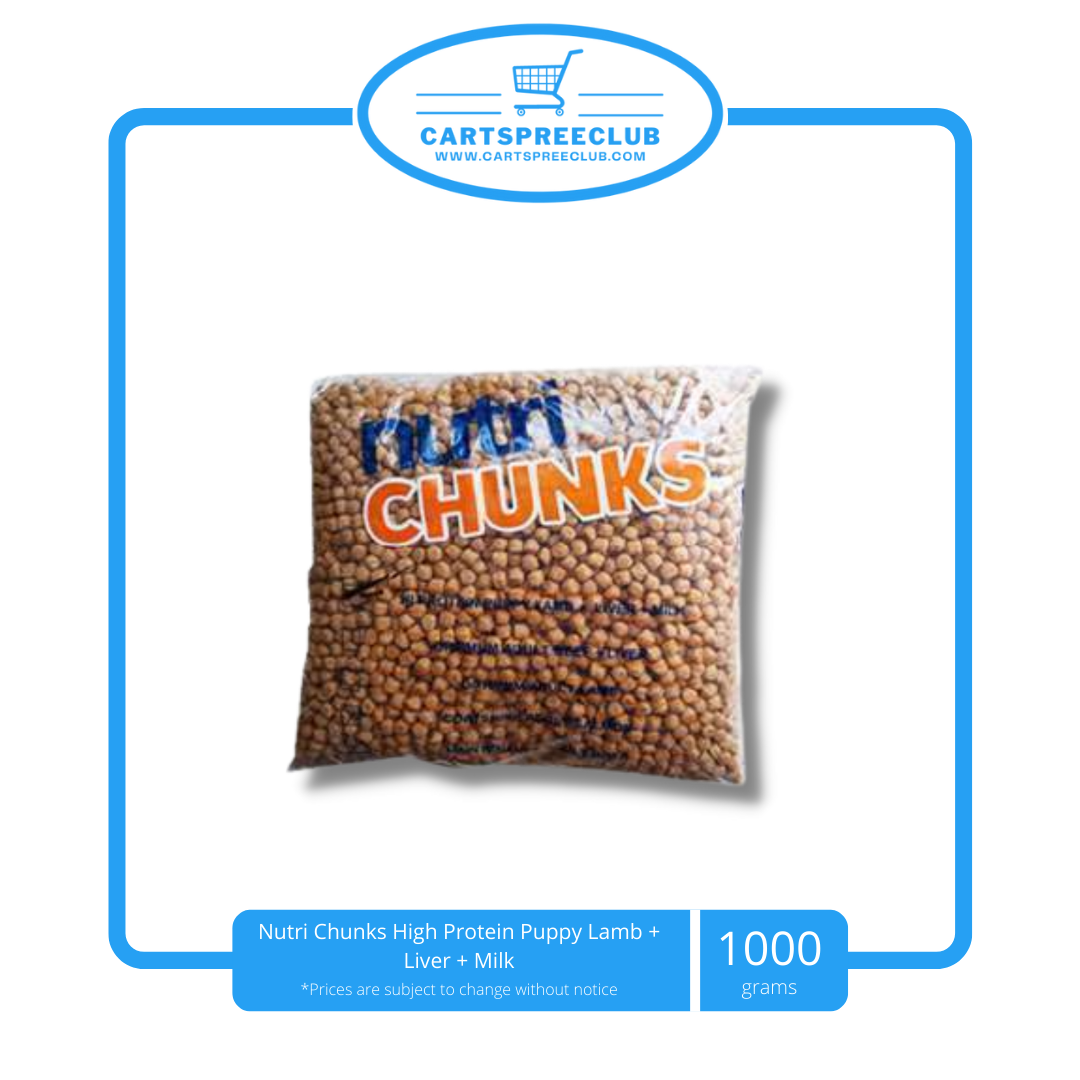 Nutri Chunks High Protein Puppy Lamb + Liver + Milk 1kg