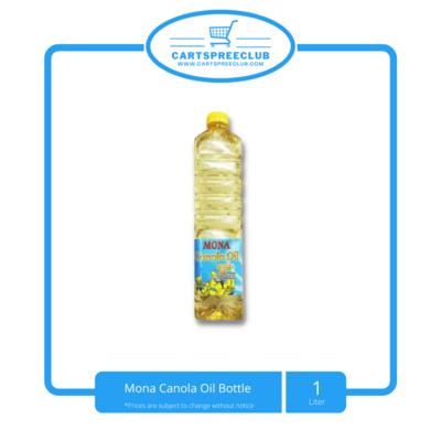 Mona Canola Oil 1L Bottle