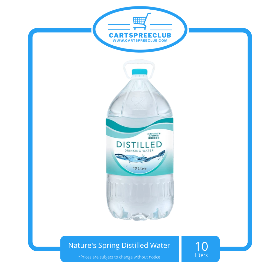 Nature&#39;s Spring Distilled Water 10L