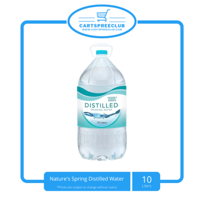 Nature&#39;s Spring Distilled Water 10L