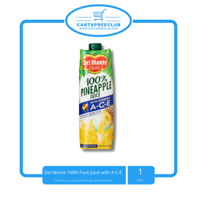 Del Monte 100% Pure Juice with A-C-E 1L Tetra