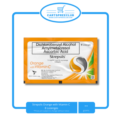 Strepsils Orange with Vitamin C 8 Lozenges