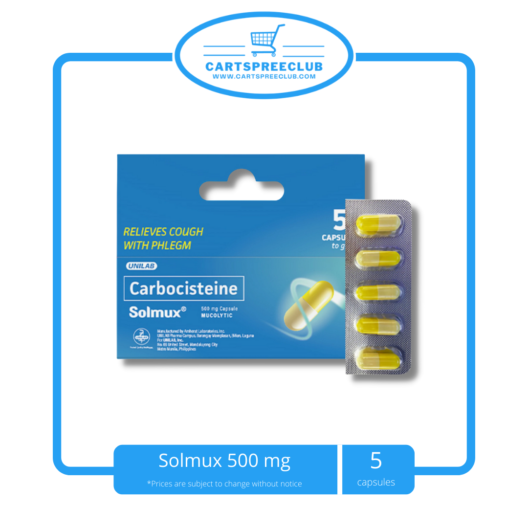 Solmux 500 mg 5 Capsules