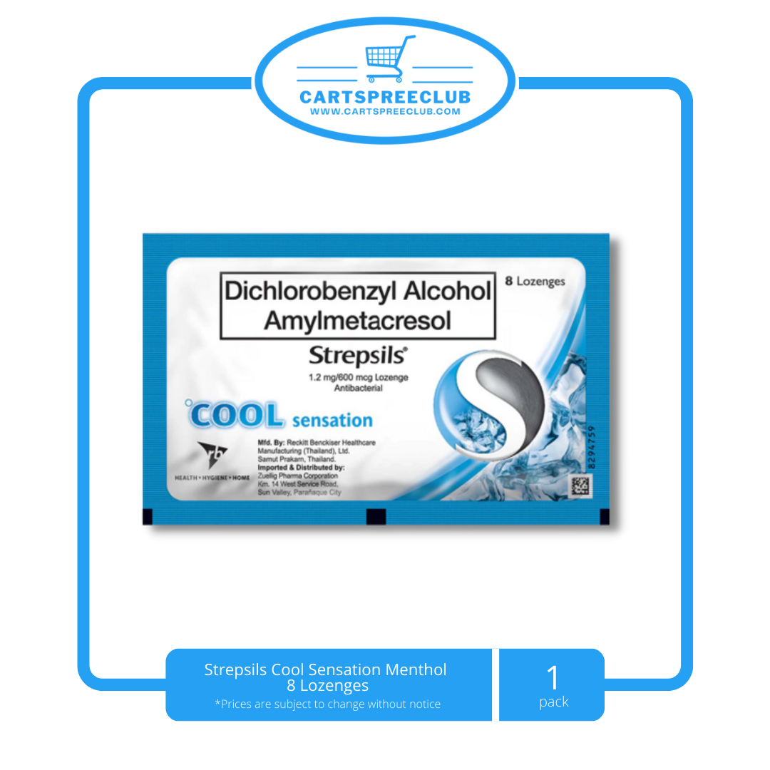 Strepsils Cool Sensation Menthol 8 Lozenges