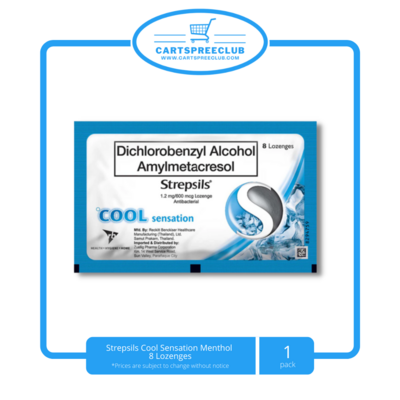 Strepsils Cool Sensation Menthol 8 Lozenges