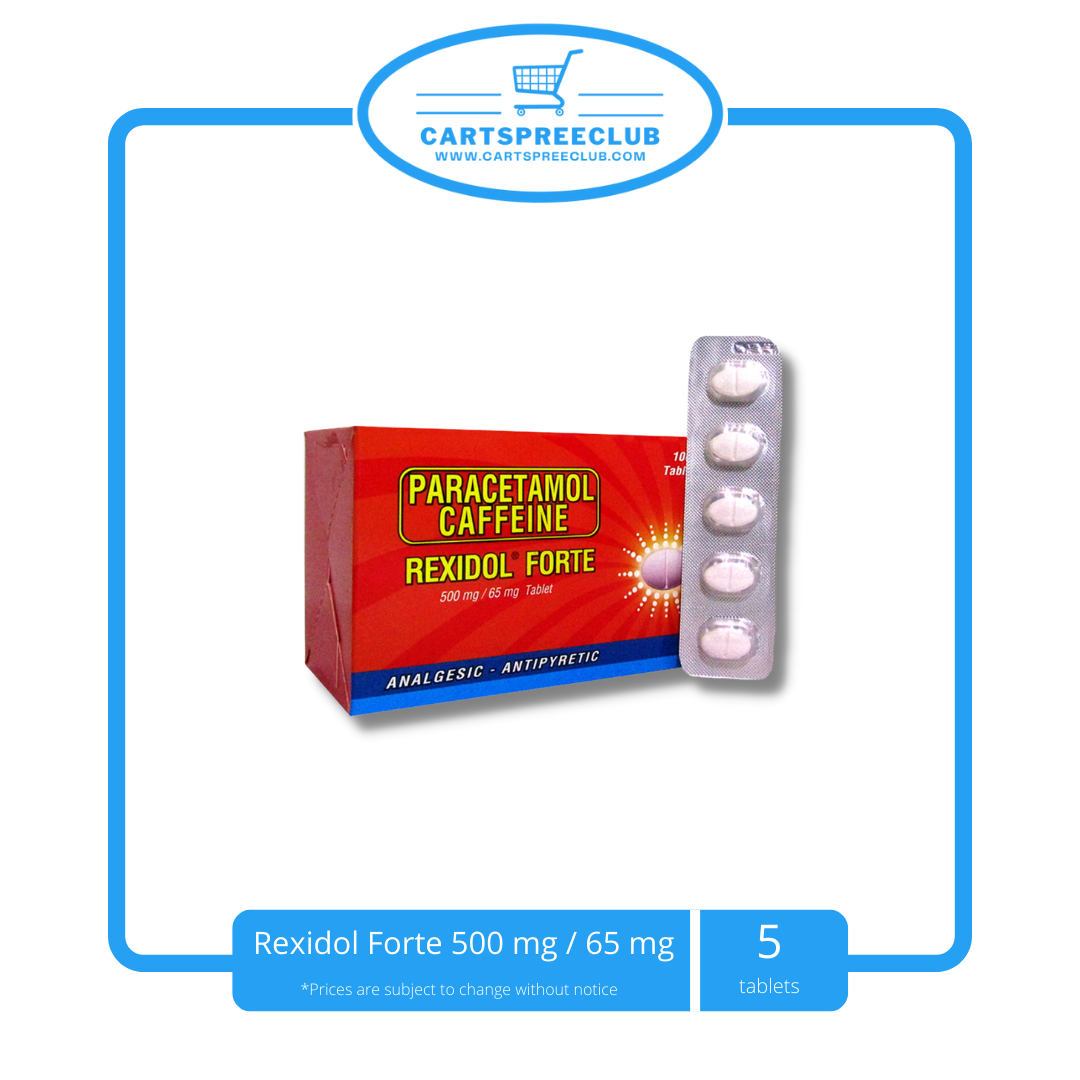 Rexidol Forte 500 mg / 65 mg (5 Tablets)