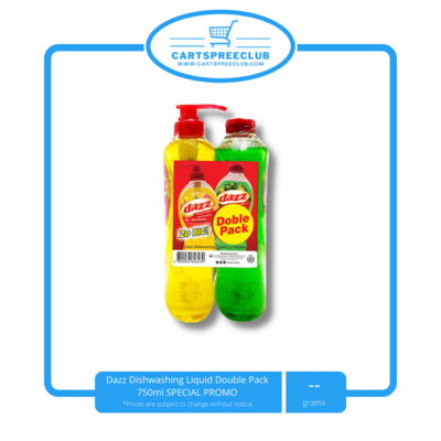 Dazz Dishwashing Liquid Double Pack 750ml SPECIAL PROMO