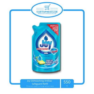 Joy Dishwashing Antibac Safeguard 550ml Refill
