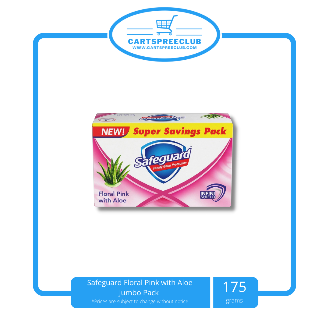 Safeguard Floral Pink with Aloe Jumbo Pack 175g