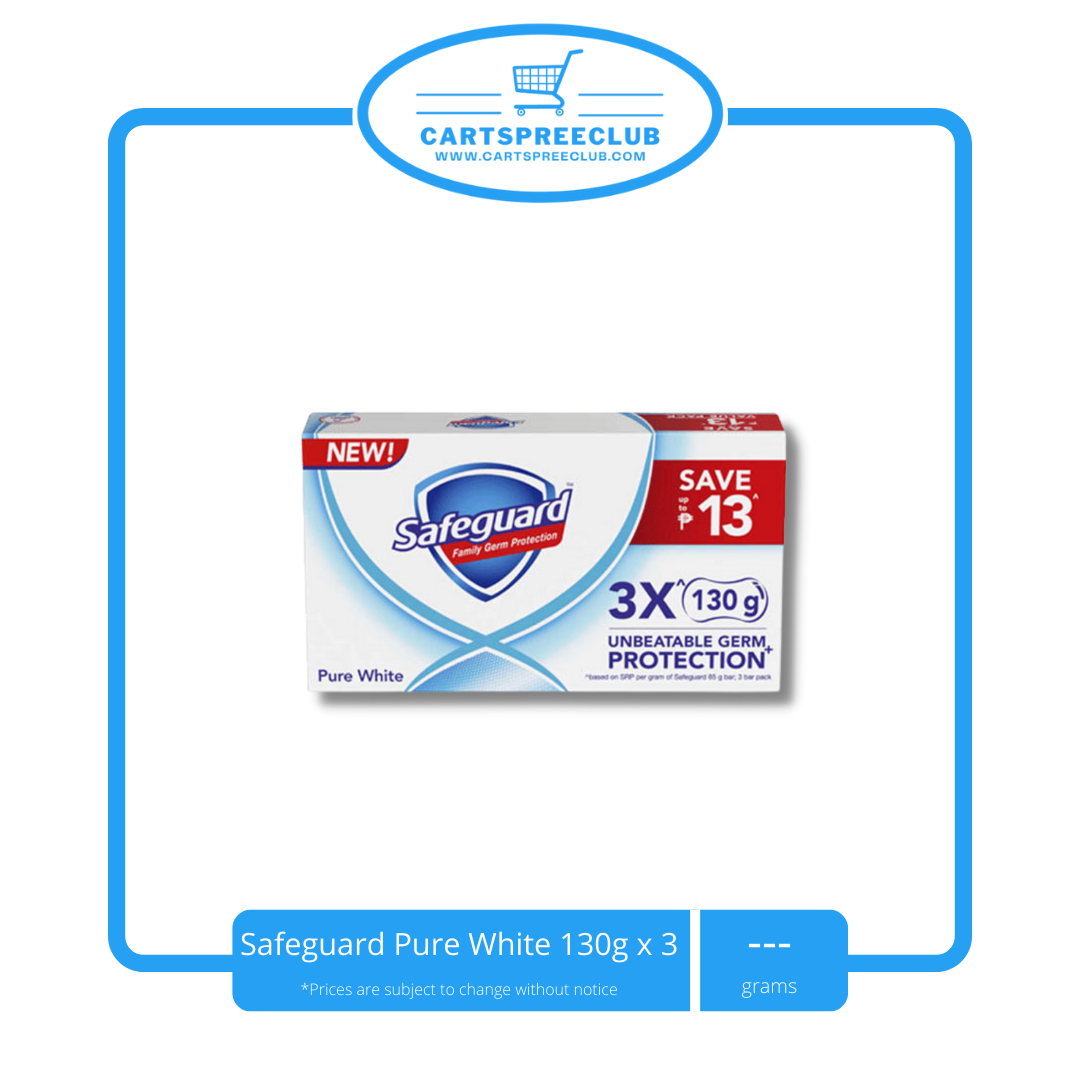 Safeguard Soap Pure White 135gx3