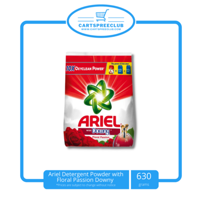Ariel Detergent Powder with Floral Passion Downy 630g
