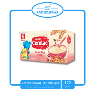 Cerelac Brown Rice and Milk 120g