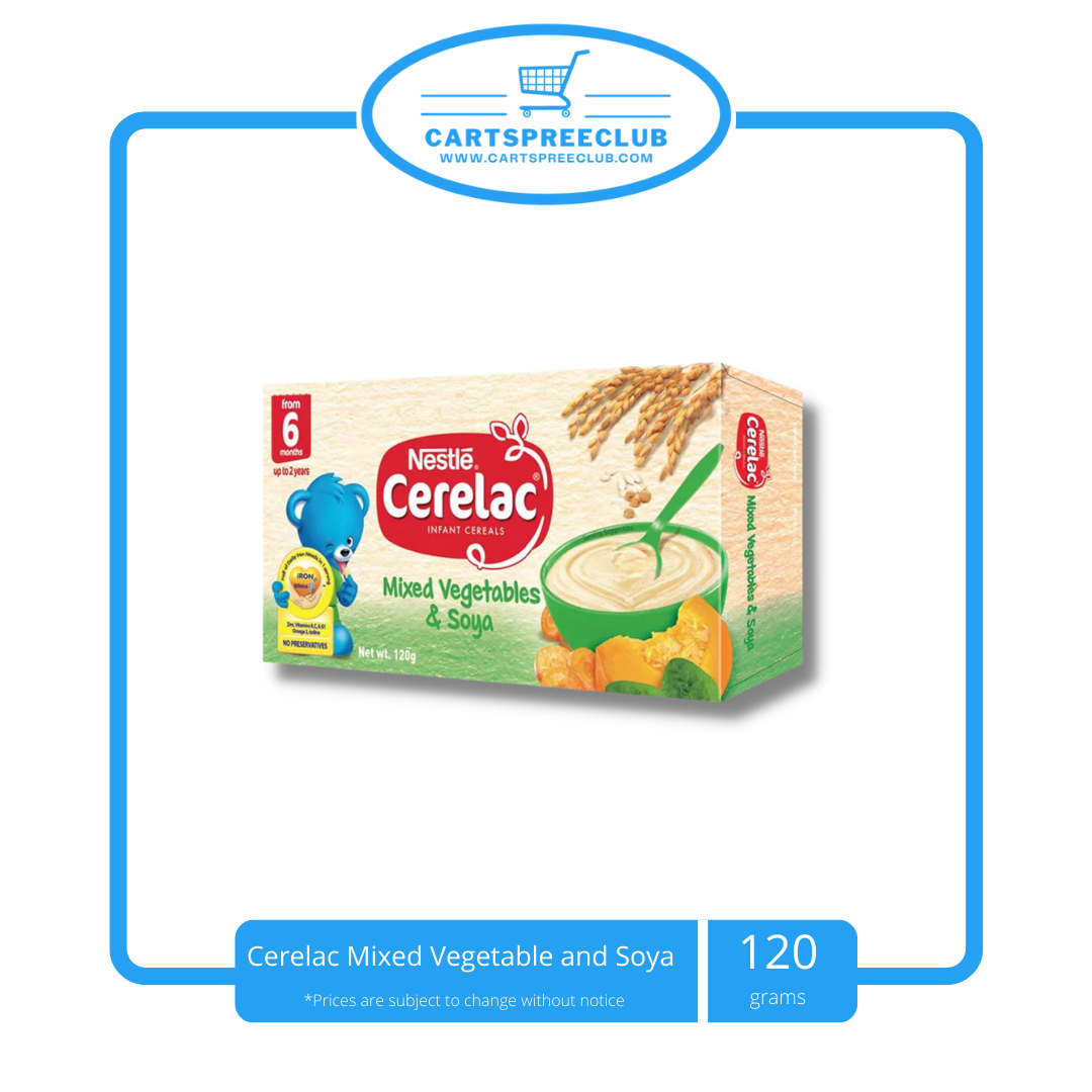 Cerelac Mixed Vegetable and Soya 120g