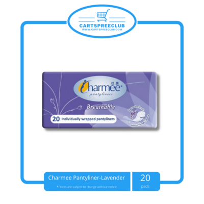 Charmee Pantyliner-Lavender 20&#39;s