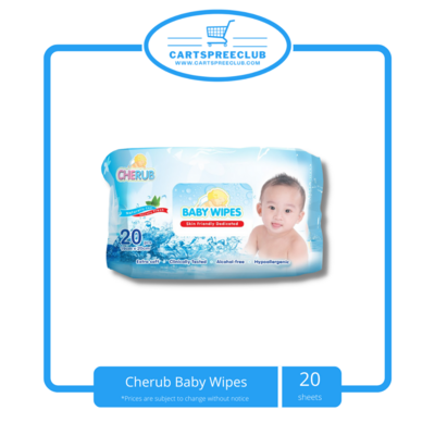 Cherub Baby Wipes 20 sheets