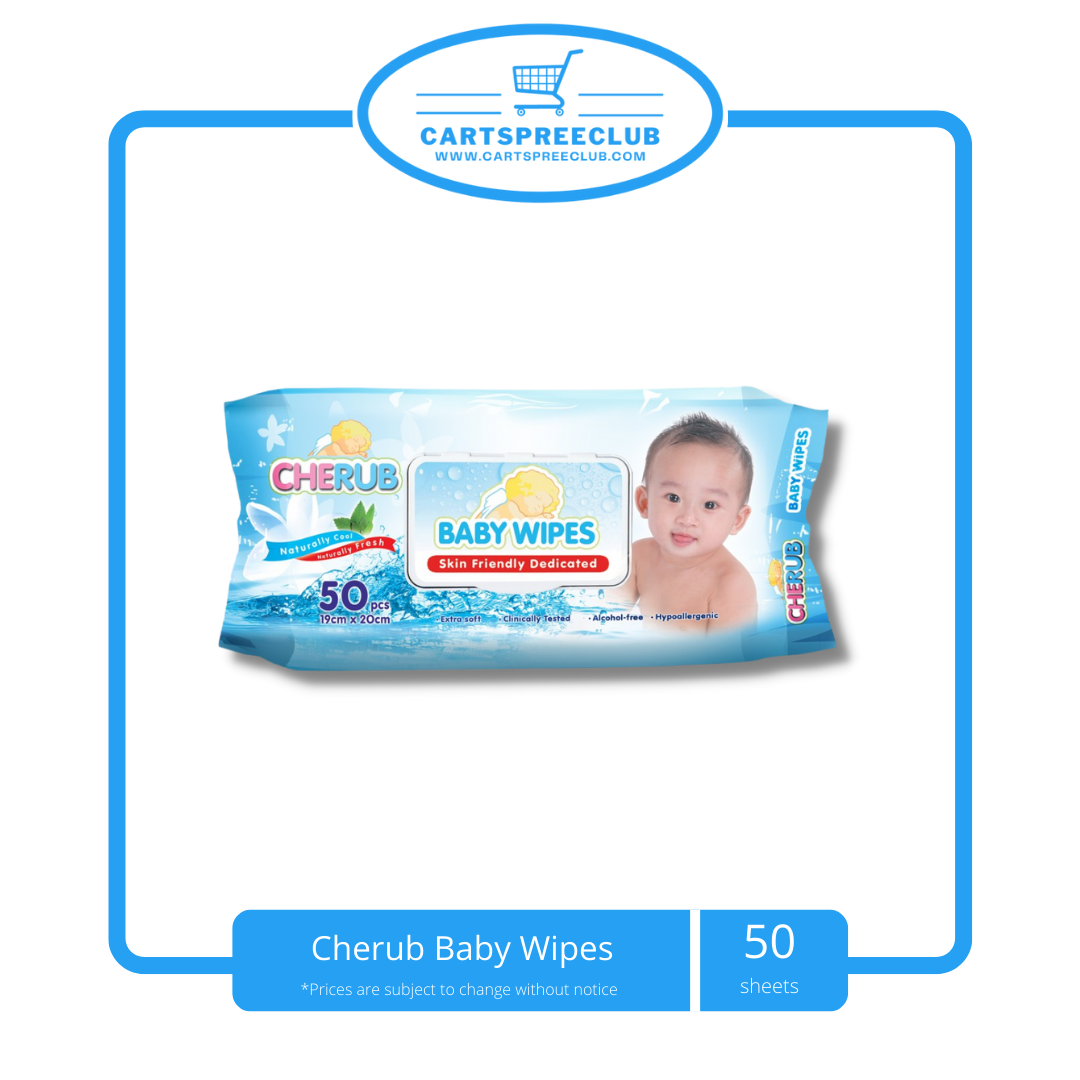 Cherub Baby Wipes 50 sheets
