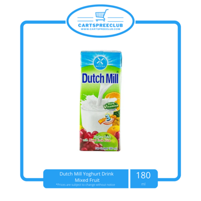 Dutch Mill Yoghurt Drink Mixed Fruit 180ml
