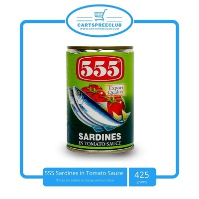 555 Sardines in Tomato Sauce Green 425g