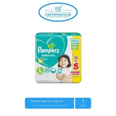 Pampers Baby Dry Large 30's